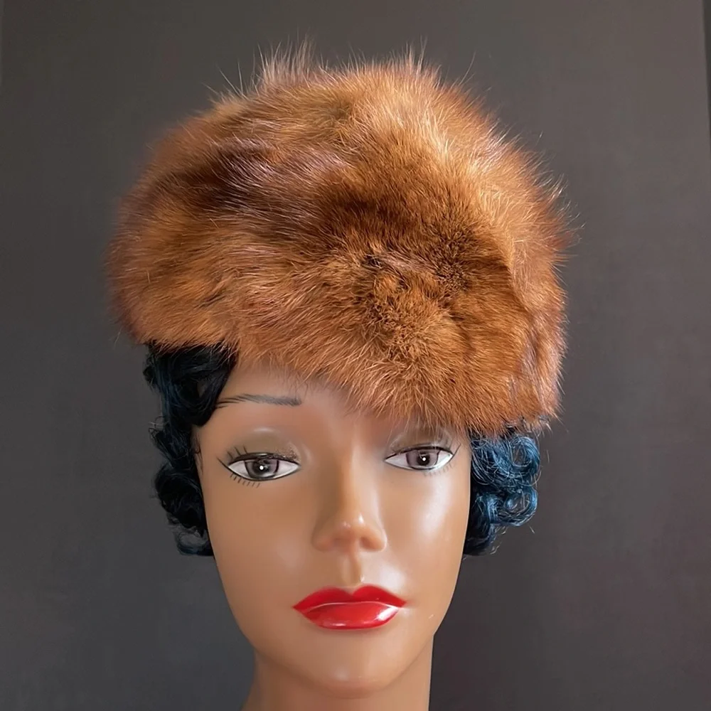 Vintage Mink Fur Tam Hat - Picture 6 of 14